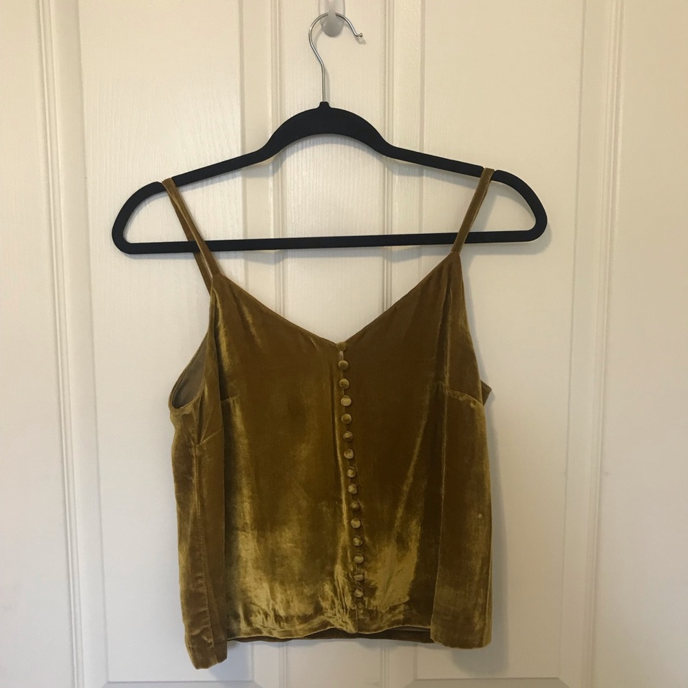 Madewell velvet tank top